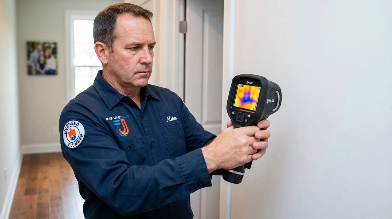 Thermal imaging leak detection by Johns Plumbing LLC in Frazee